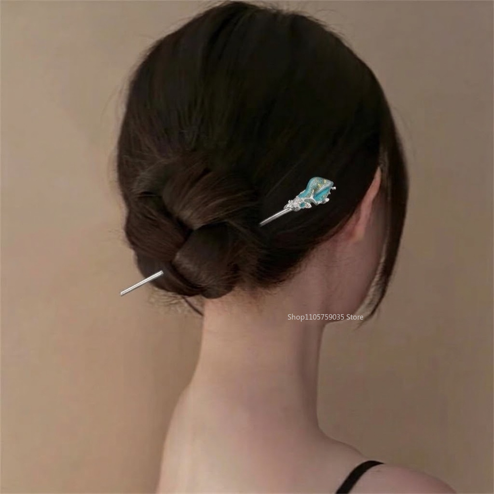 Vintage Tech Accessories - Chinese Style Hanfu Crystal Hair Stick