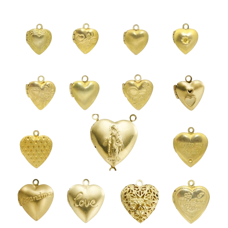Vintage Tech Accessories - BoYuTe (50 Pieces/Lot) Metal Brass Heart