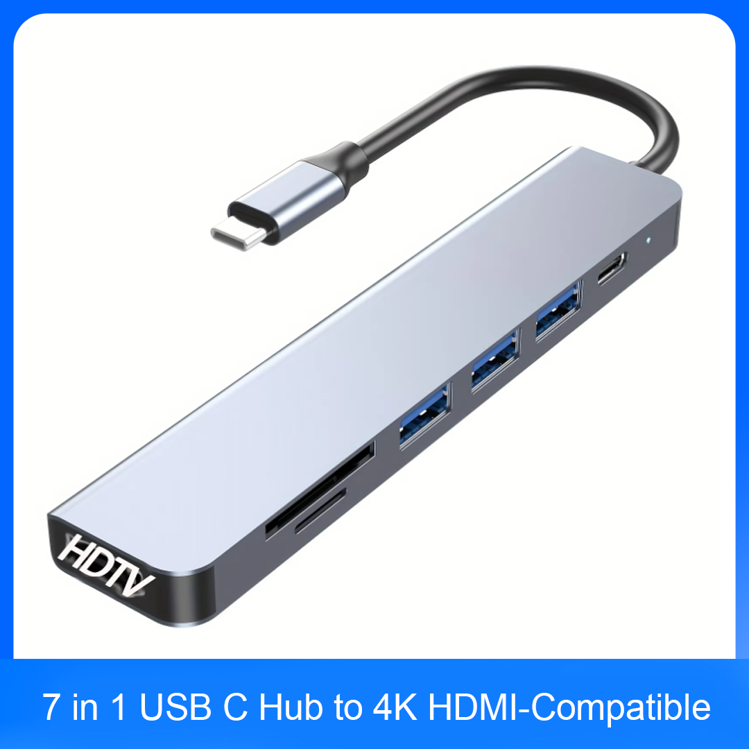 Usb Hub 7 Port - 7 in 1 USB C Hub