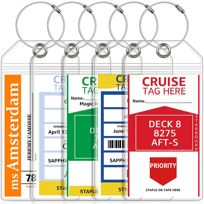 Tech Accessories For Travel - 5pcs/Set Cruise Luggage Tags Waterproof Transparent