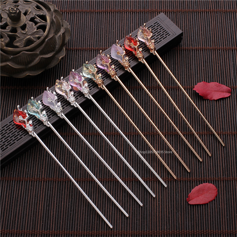 Chinese Style Hanfu Crystal Ha - Vintage Tech Accessories 评论和价格