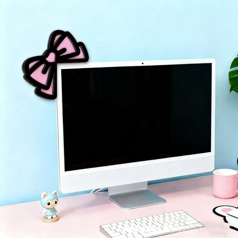New 1/2Pcs Wooden Bowknot PC A - Tech Desktop Accessories 评论和价格