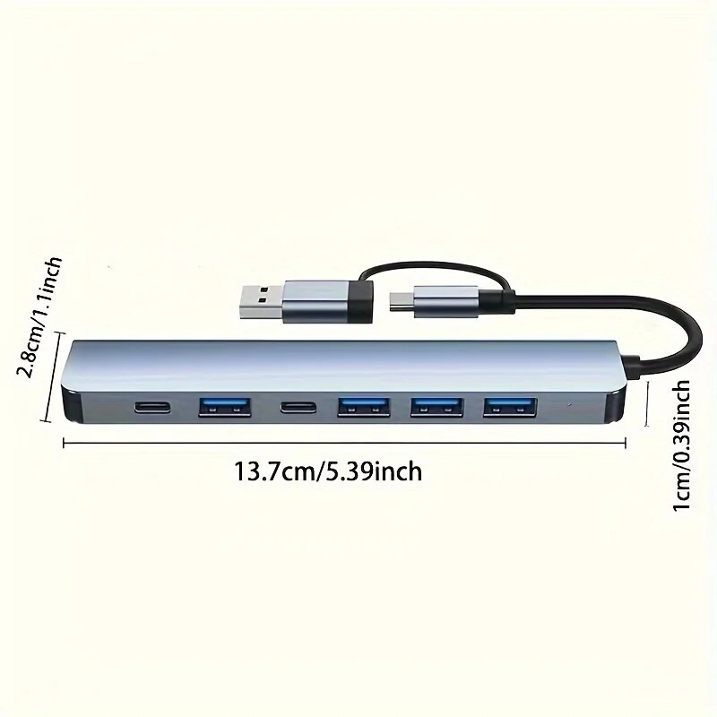 7 In 1 USB C Extender Adapter  - Usb Hub 7 Port 评论和价格