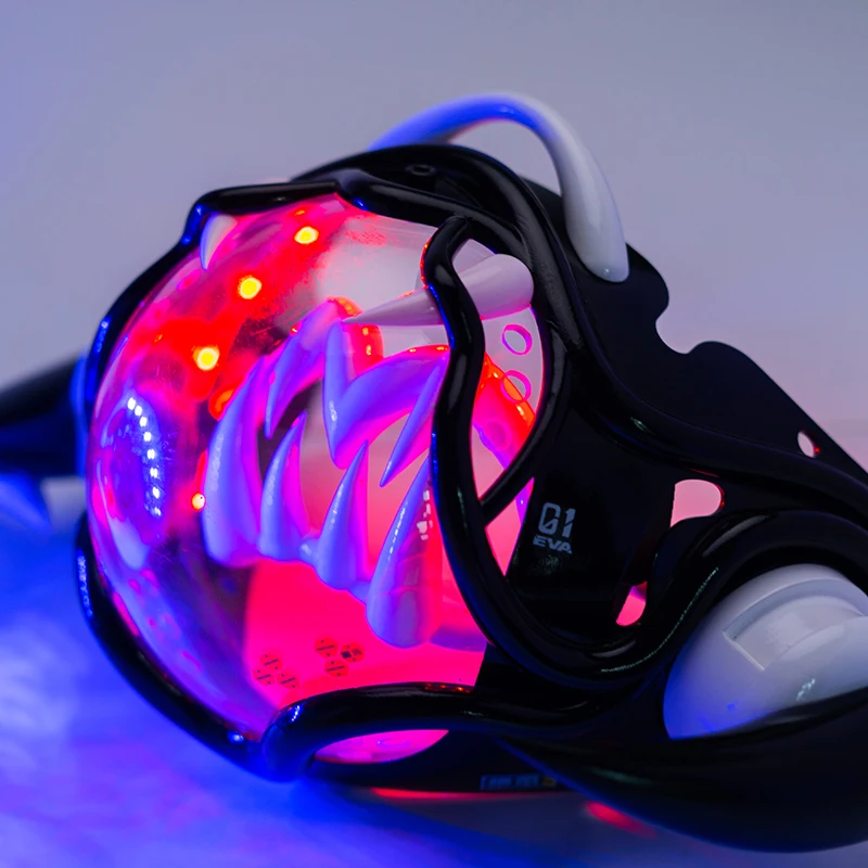 Cyberpunk-Style LED Mech Mask  - Tech Wear Accessories 评论和价格