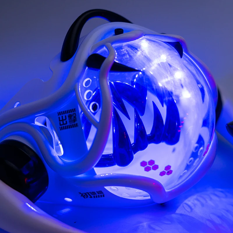 Cyberpunk-Style LED Mech Mask  - Tech Wear Accessories 评论和价格