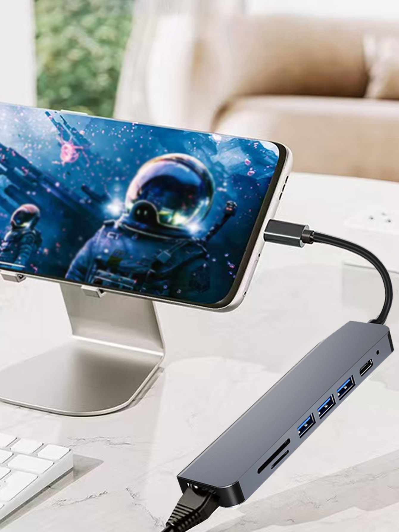 Cross-border 7-in-1 USB Hub wi - Usb Hub 7 Port 评论和价格