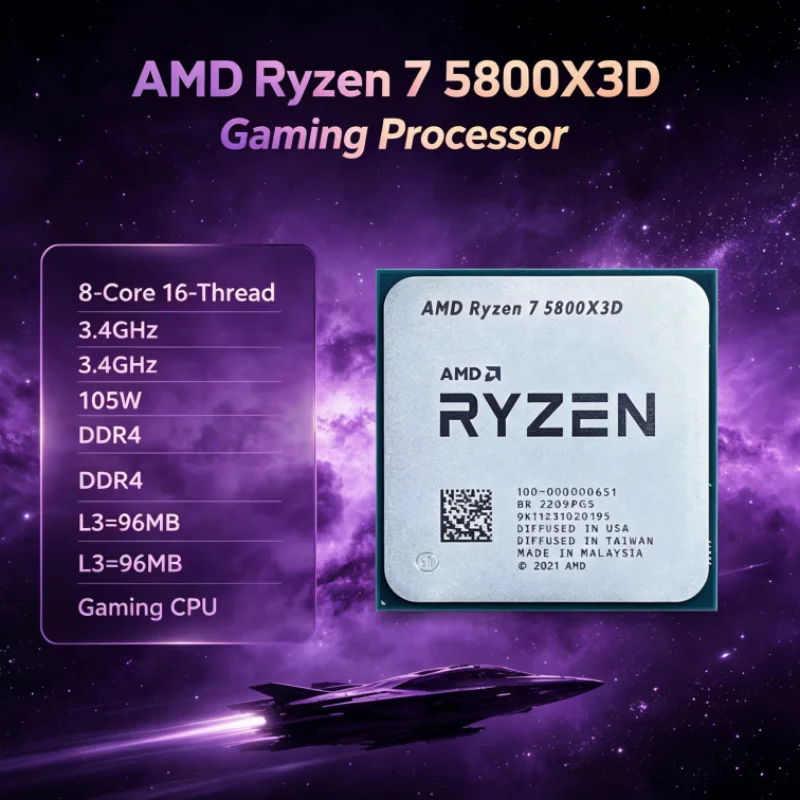 AMD R7 5800X3D 96 MB 105W 7nm  - Amd Cpu Ryzen 7 评论和价格