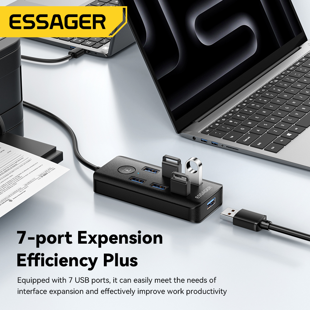 Essager 7-in-1 USB 3.0 Hub Mul - Usb Hub 7 Port 评论和价格