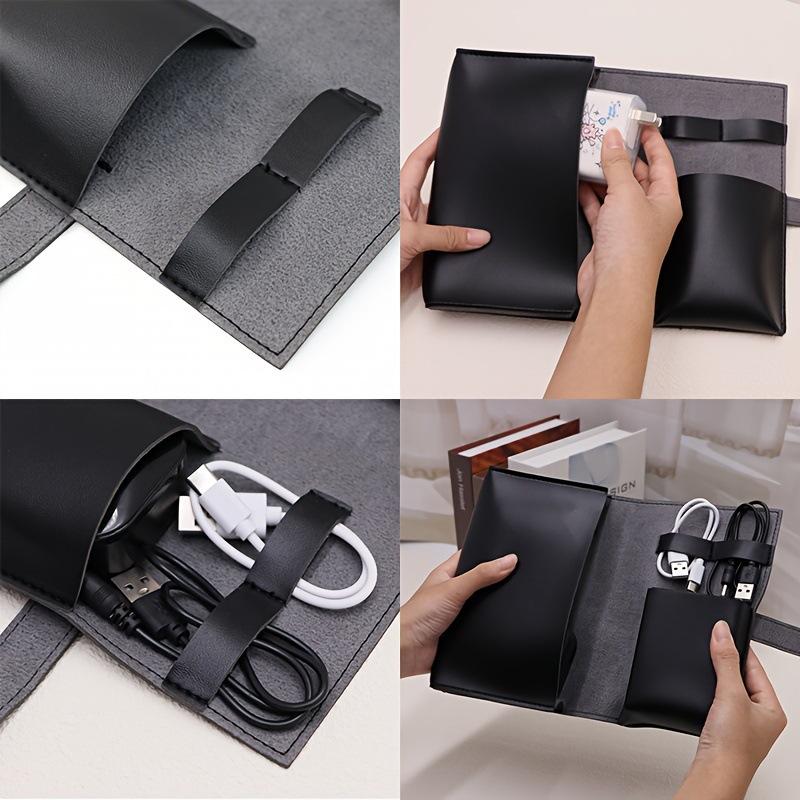 1PC PU Leather Multi-Compartme - Tech Accessories For Travel 评论和价格