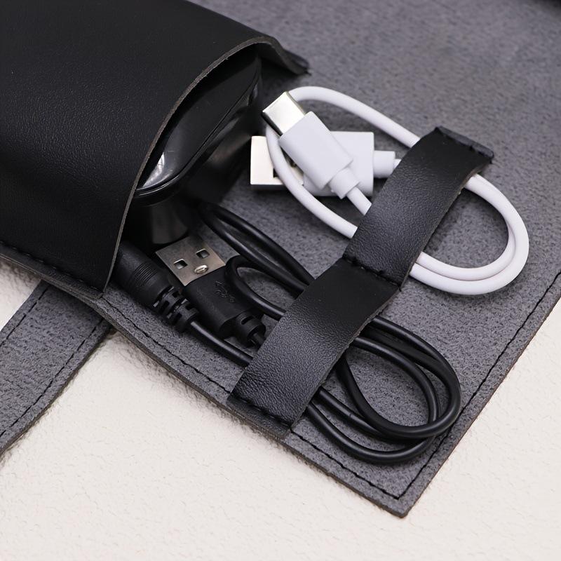 1PC PU Leather Multi-Compartme - Tech Accessories For Travel 评论和价格
