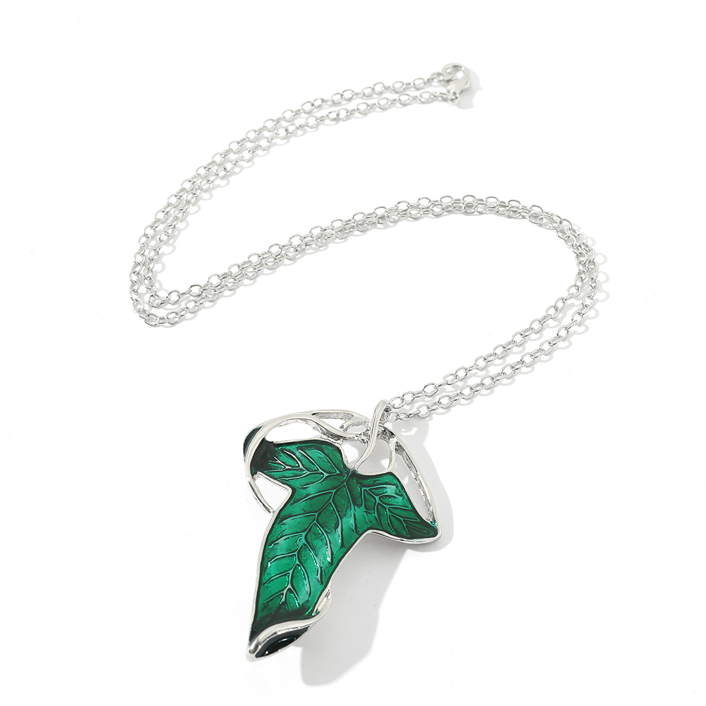 Vintage Green Leaf Pendant Nec - Vintage Tech Accessories 评论和价格