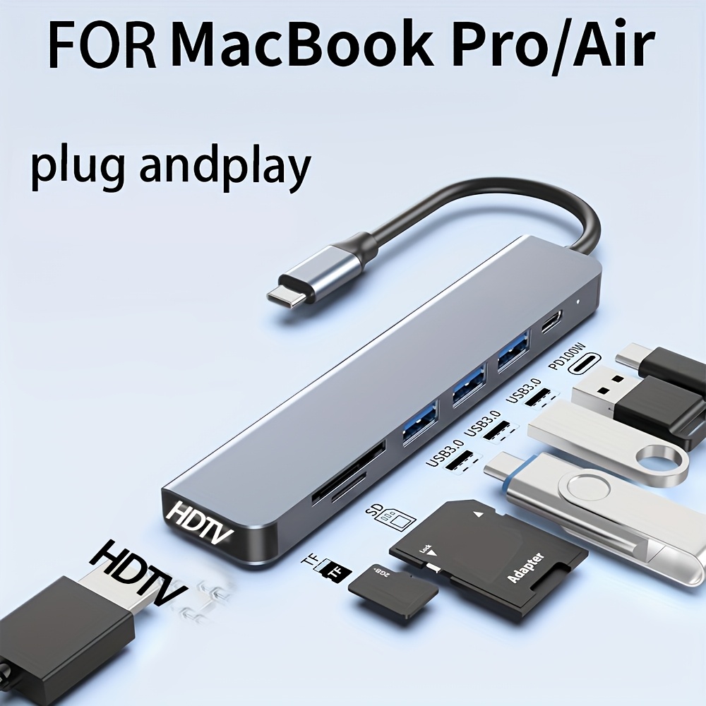 7 in 1 USB C Hub to 4K HDMI-Co - Usb Hub 7 Port 评论和价格