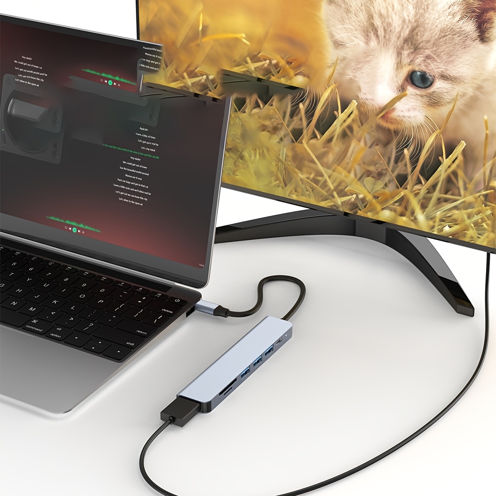 7 in 1 USB C Hub to 4K HDMI-Co - Usb Hub 7 Port 评论和价格