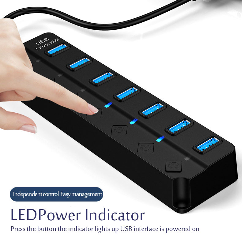 USB 3.0 Power Adapter 4/7 Port - Usb Hub 7 Port 评论和价格