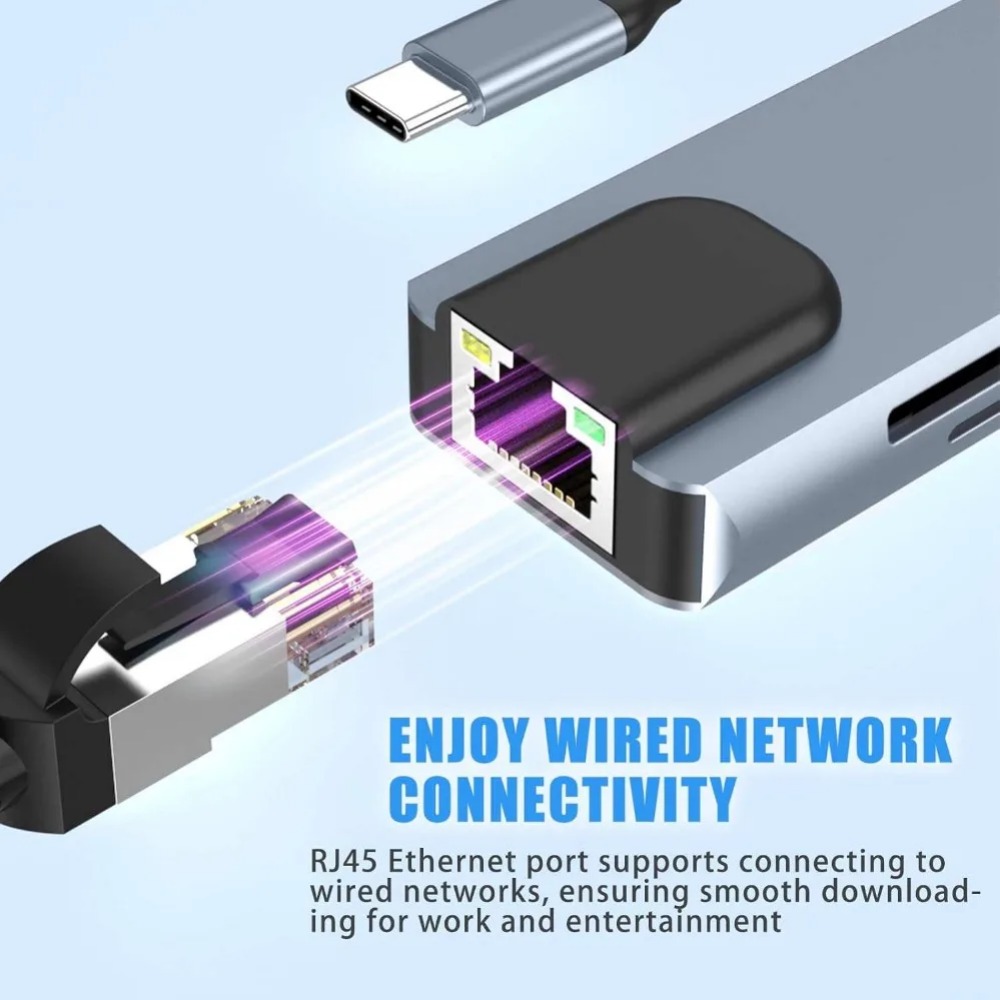 USB C Hub 8/7 in 1 4K HDMI Ada - Usb Hub 7 Port 评论和价格