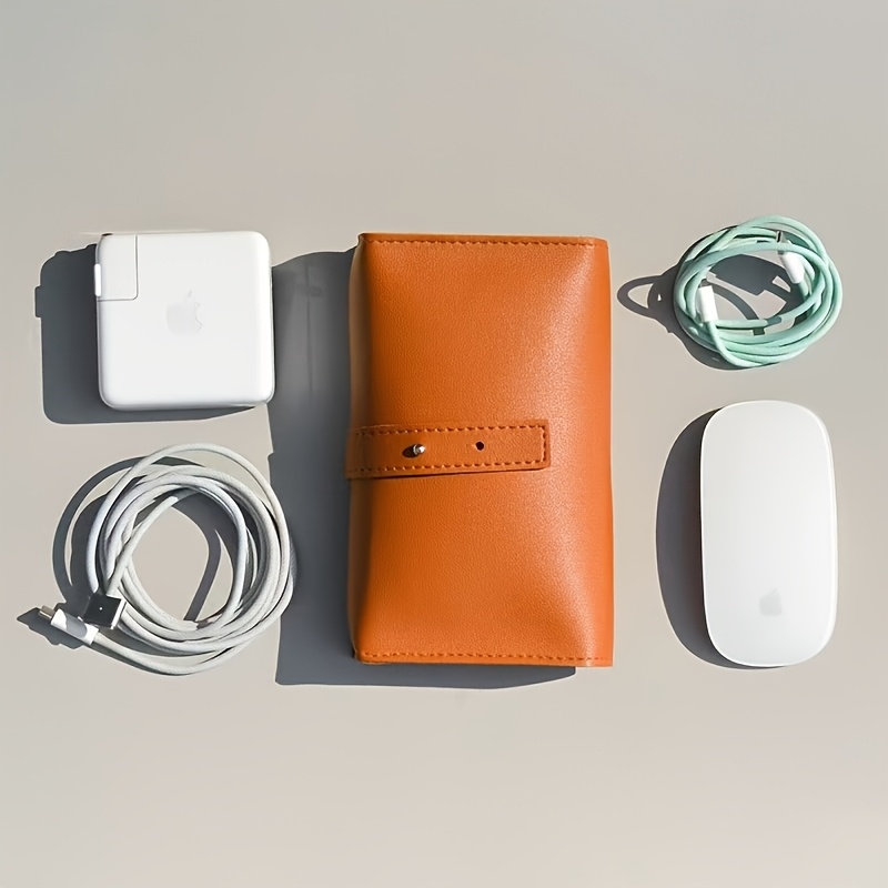 1pc PU Leather Multi-Compartme - Tech Accessories For Travel 评论和价格