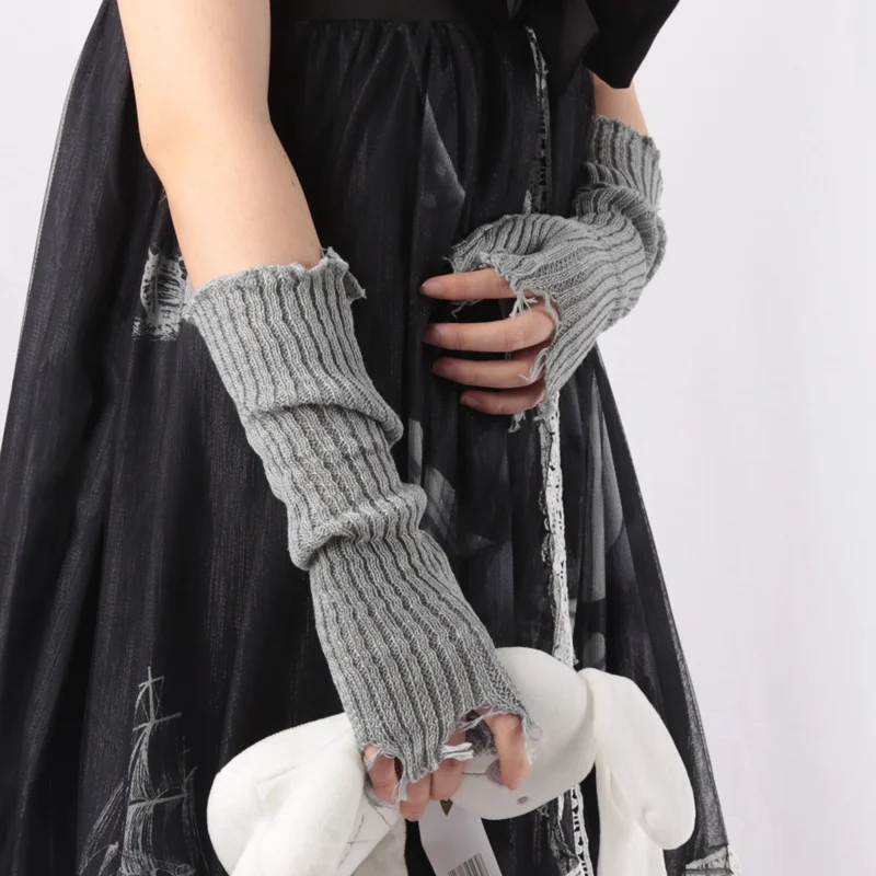 1Pair Punk Broken Unisex Glove - Tech Wear Accessories 评论和价格