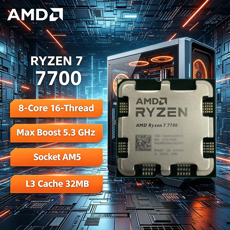 AMD Ryzen 7 7700 R7 7700 CPU 8 - Amd Cpu Ryzen 7 评论和价格