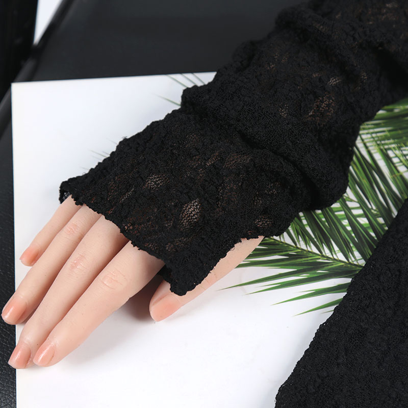 1 Pair Women Long Lace Fingerl - Tech Wear Accessories 评论和价格