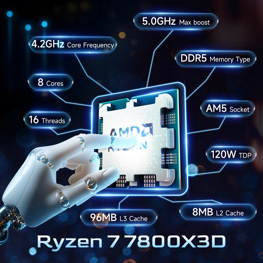 AMD Ryzen 7 7800X3D Desktop Pr - Amd Cpu Ryzen 7 评论和价格