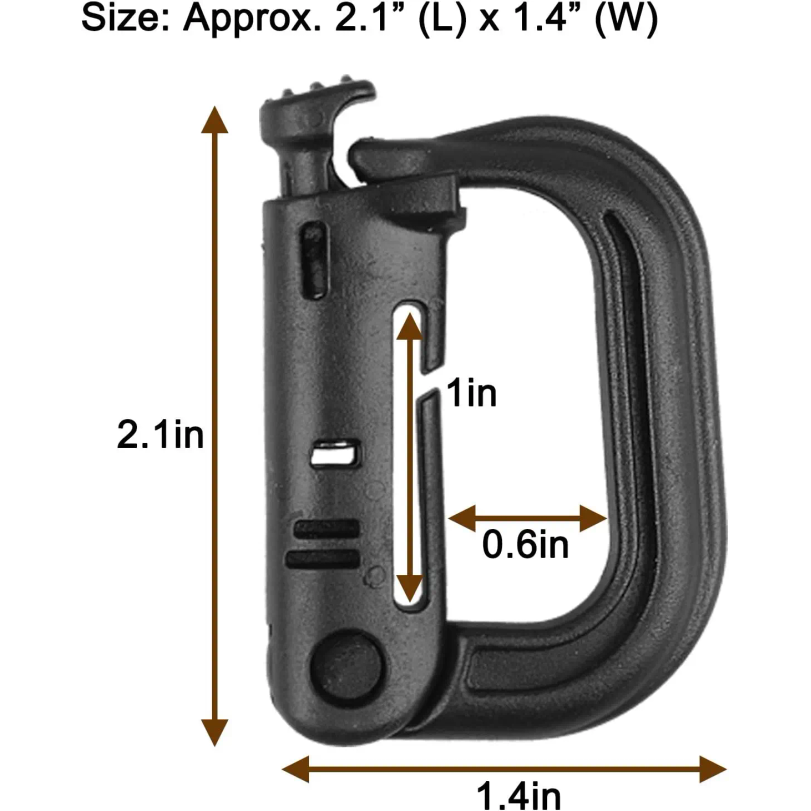 5Pcs Plastic D-Ring Tactical C - Tech Accessories Pouch 评论和价格