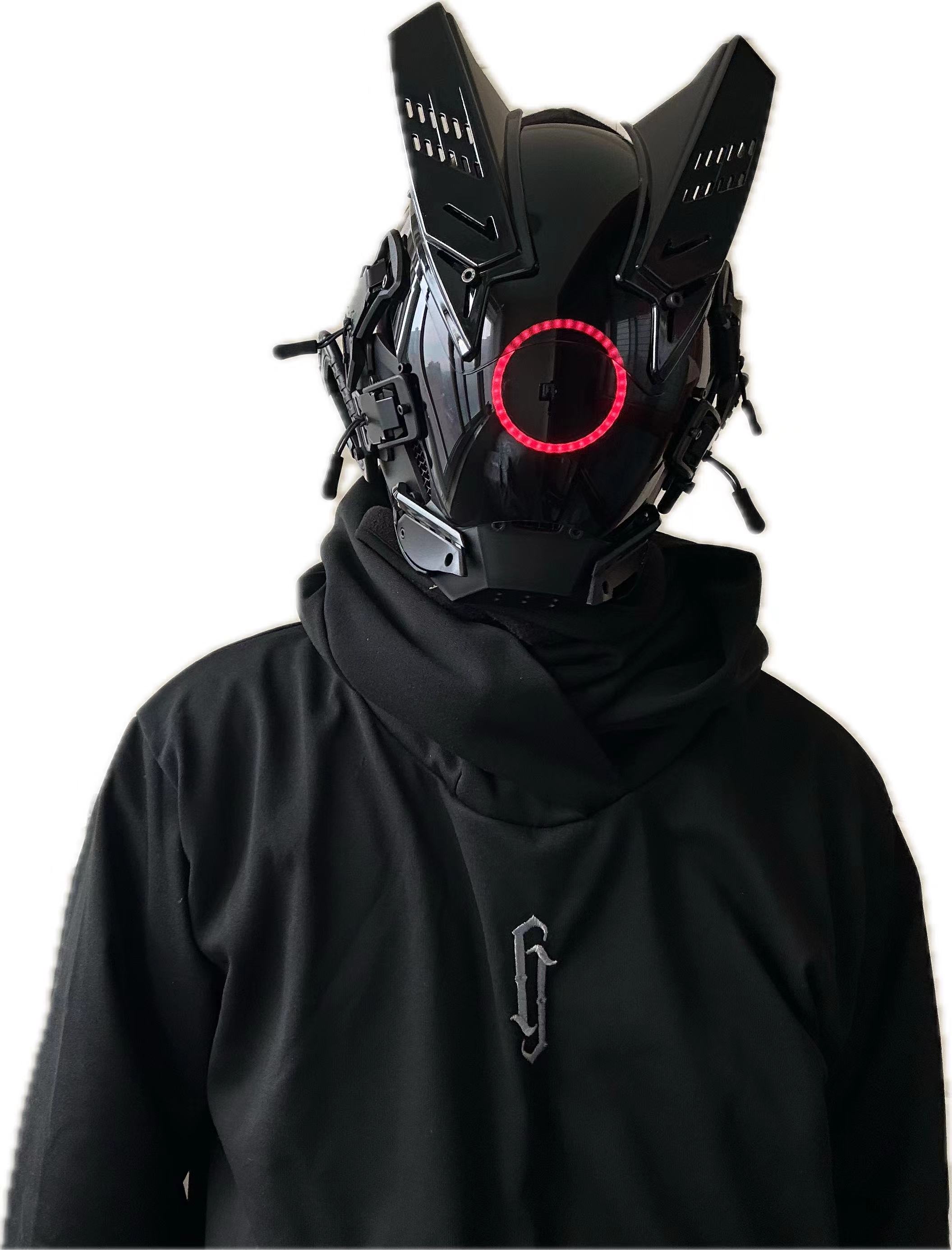 Cyberpunk LED Mask Cosplay Mas - Tech Wear Accessories 评论和价格