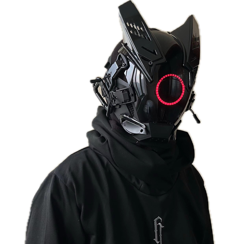 Cyberpunk LED Mask Cosplay Mas - Tech Wear Accessories 评论和价格