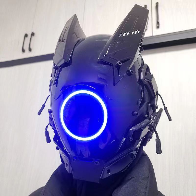 Cyberpunk LED Mask Cosplay Mas - Tech Wear Accessories 评论和价格