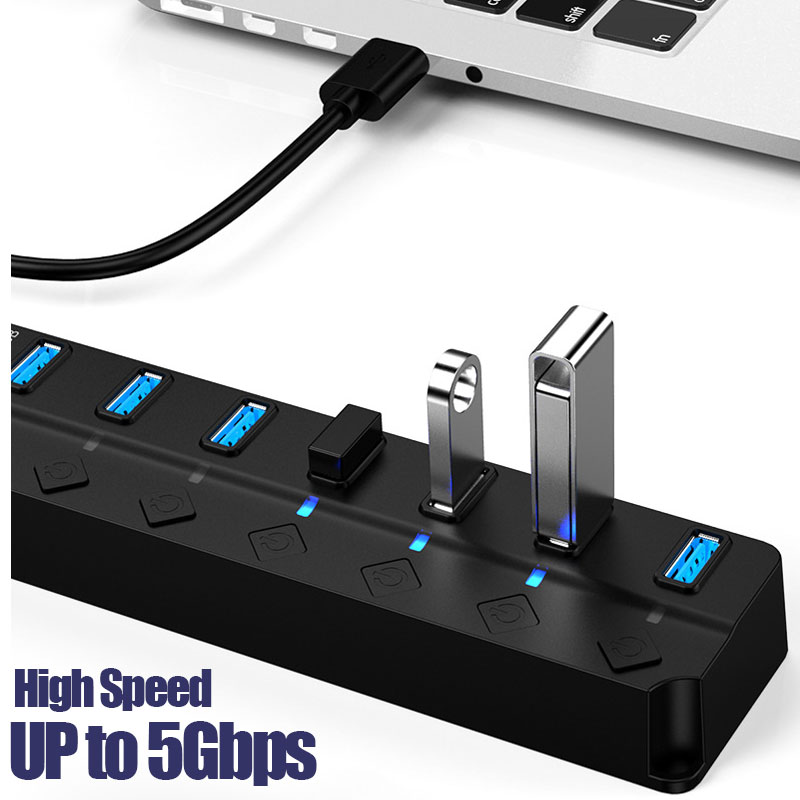 USB 3.0 Power Adapter 4/7 Port - Usb Hub 7 Port 评论和价格
