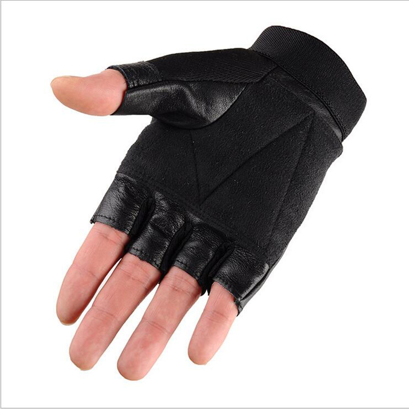Men's Half Finger Leather Fitn - Tech Wear Accessories 评论和价格