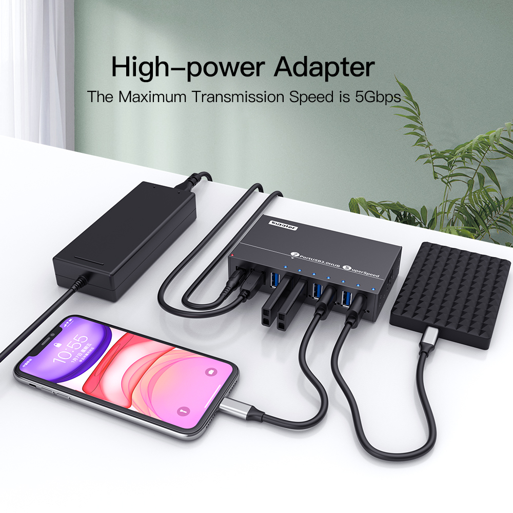 A-173 Sipolar 7 Port Usb Hub 3 - Usb Hub 7 Port 评论和价格