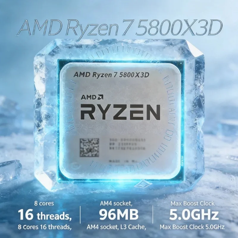 AMD Ryzen 7 5800X3D 7nm Zen3 G - Amd Cpu Ryzen 7 评论和价格