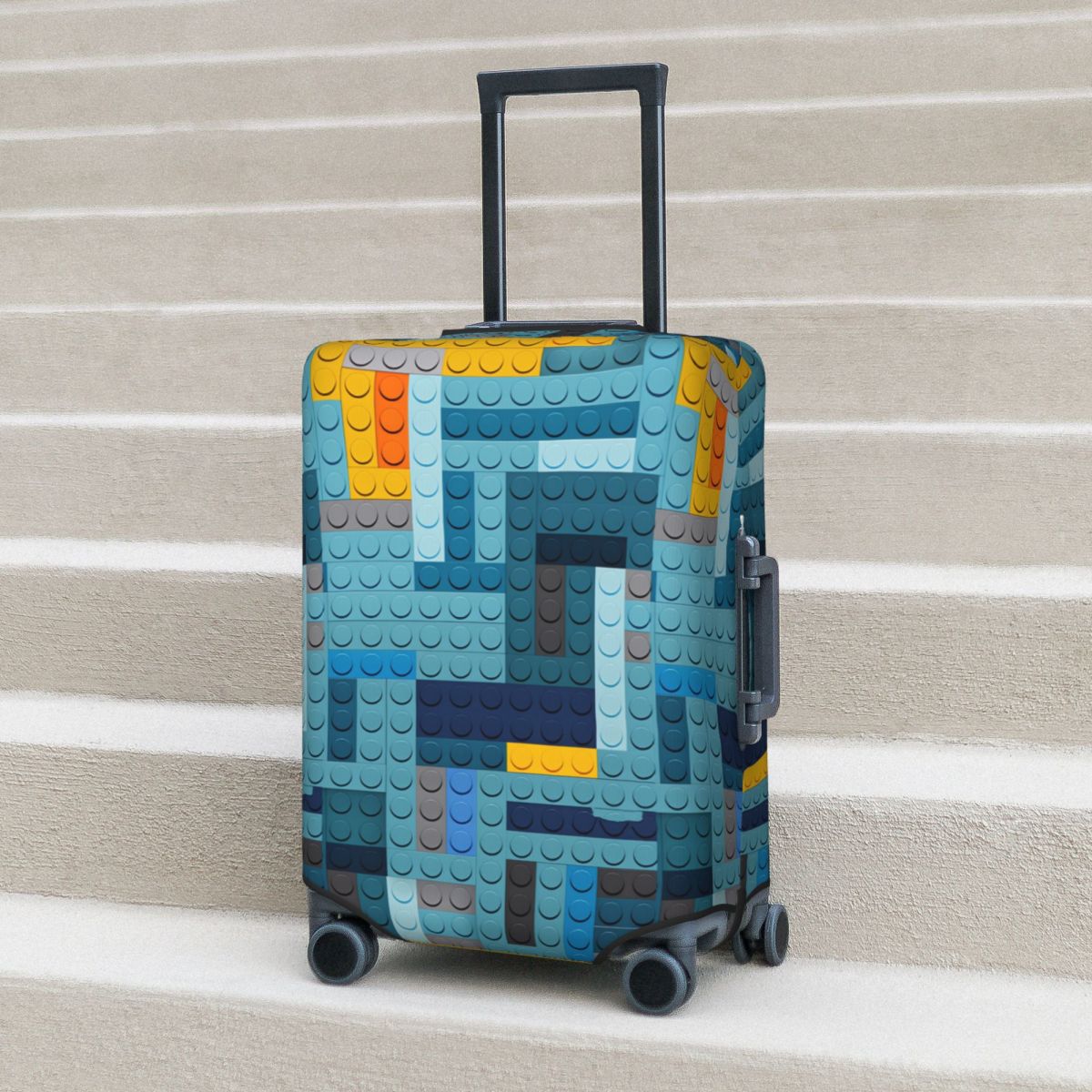 Blue Tech Pixel Building Block - Tech Accessories For Travel 评论和价格