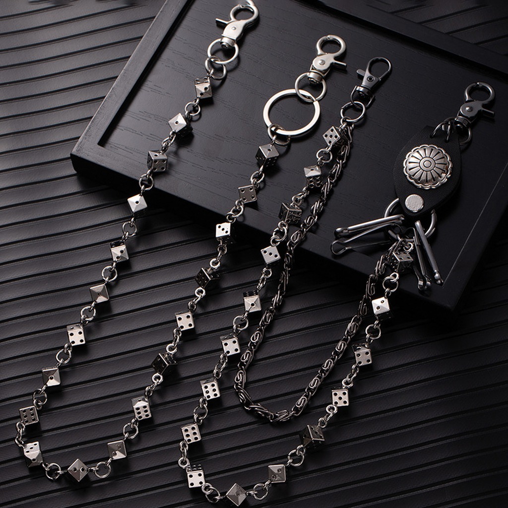 Dice Pants Chain Men Punk Meta - Tech Wear Accessories 评论和价格