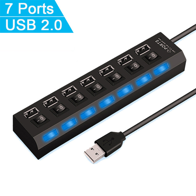 USB 2.0 Hub USB High Speed Spl - Usb Hub 7 Port 评论和价格