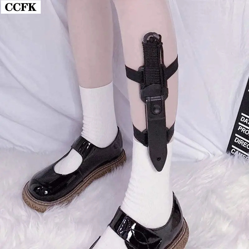 Goth Leg Ring Kawaii Knife Pro - Tech Wear Accessories 评论和价格