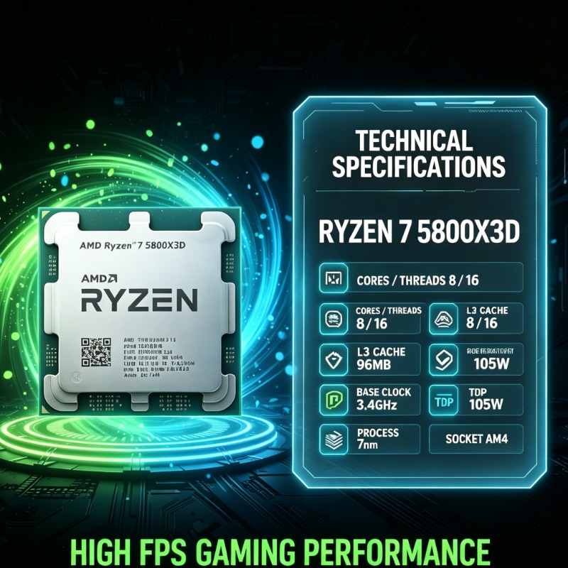 96MB Large Cache AMD Ryzen 7 5 - Amd Cpu Ryzen 7 评论和价格