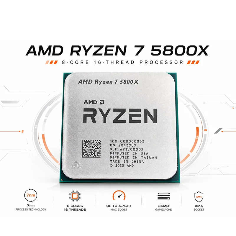 AMD Ryzen 7 5800X Unlocked Ove - Amd Cpu Ryzen 7 评论和价格